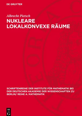 Produktbild von Nukleare lokalkonvexe Räume