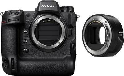 Produktbild von Nikon Z9 + FTZ II, 52,37 MP, 8256 x 5504 Pixel, CMOS, 8K Ultra HD, Touchscreen, Schwarz