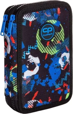 Produktbild von Doppeltes Federmäppchen mit Zubehör Jumper 2 Football Blue Patio Coolpack