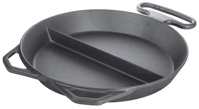 Imagen del producto de CONTACTO: Sartén de hierro fundido de gran tamaño con refuerzo central, altura: 90 mm, diámetro: 650 mm