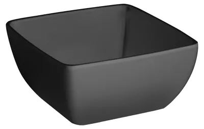 Produktbild von Melamin Salatschüssel 19x19x9 cm Schwarz