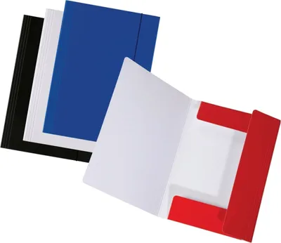 Produktbild von Sammelmappe Longlife A4 Karton glanzkaschiert 700 g/qm farbig sortiert Packung mit 28 Stück