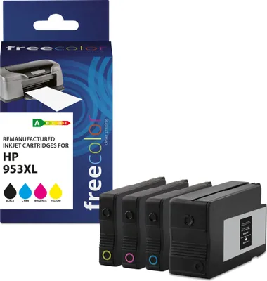 Immagine prodotto di Freecolor Patrone HP 953XL a colori BK/C/M/Y rigenerata