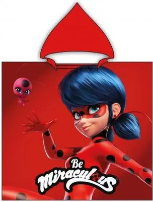 Produktbild von poncho Ladybug junior 55 x 110 cm Polyester rot