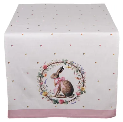 Obrázok produktu pre Clayre & Eef Bežec na stôl 50x140 cm Béžová bavlna