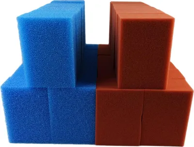 Produktbild von Ersatzschwamm Set passend für Oase Screenmatic 90000 Teichfilter 4 x grob blau 6 x fein rot 6 x mittel