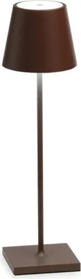 Obrázok produktu pre Zafferano Stolná lampa na batérie Poldina Pro 380mm Hrdzavá farba