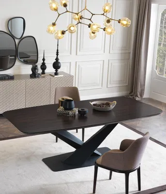 Zdjęcie produktu dla Stoły drewniane do jadalni zestaw krzeseł nowy 4x design 5szt