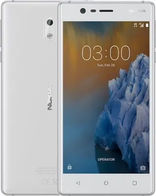 Zdjęcie produktu dla Nokia 3, 12,7 cm (5"), 2 GB, 16 GB, 8 MP, Android 7.0, Srebrny, Biały