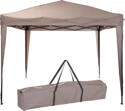 Produktbild von ProGarden Partyzelt Easy-Up 300x300x245 cm Taupe