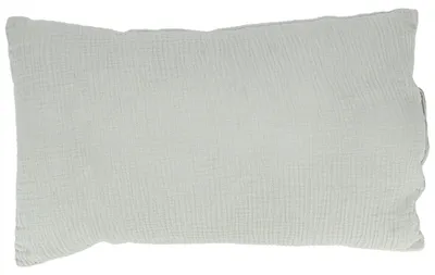Image de Coussin de 30 x 50 cm en coton et sherpa, couleur gris