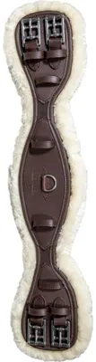 Produktbild von Kentucky Horsewear Sattelgurt Anatomisch Lammfell Kurzgurt Braun 55 cm