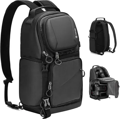 Produktbild von TARION 2-in-1 Kameratasche Sling Rucksack Fotorucksack Wasserabweisend TR-S
