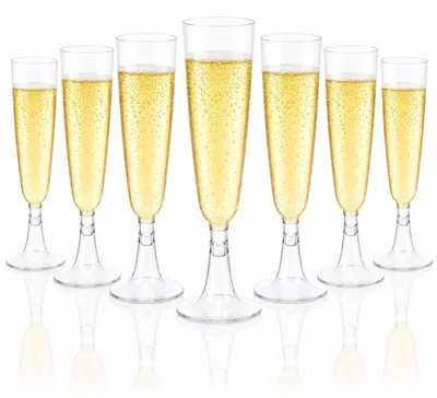 Immagine prodotto di Omgoods - Set di 30 bicchieri di plastica riutilizzabili per champagne