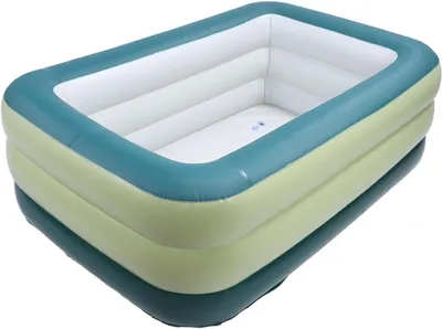 Produktbild von Aufblasbarer Pool, Faltbar, Tragbar, aus Verdicktem PVC, 3-lagig, Zum Aufstellen Im Freien Geeignet, für und Erwachsene, Ideal für Wasserpartys und Reisen. (1238L)