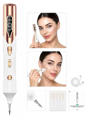 Produktbild von Fleckenentfernungsstift, Tragbarer Hautpflege Gerät mit 19 Stufen, LED‑Display, Blaulicht‑Hilfslicht, Type‑C Aufladung für Heimgebrauch