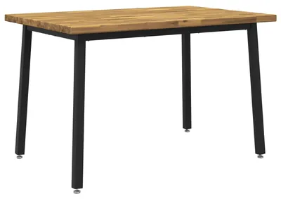Obrázok produktu pre Štvorcový jedálenský stôl, rozmer 120 x 90 x 75 cm, vyrobený z masívneho dreva akácie