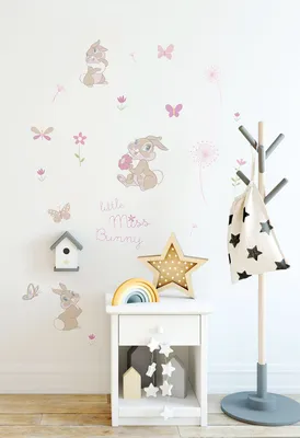 Produktbild von Komar Wandtattoo - Little Miss Bunny - Größe: 50 x 70 cm (Breite x Höhe)