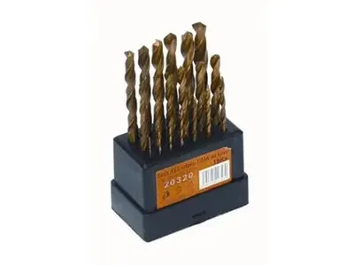 Obrázok produktu pre Súprava vrtákov do kovu HSS TITAN 1,0-10x0,5 mm 19-dielna