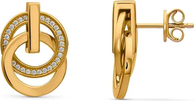 Immagine prodotto di Jette - 87745015 - Orecchini - Donna - Argento 925 - placcato oro giallo lucido con zirconi