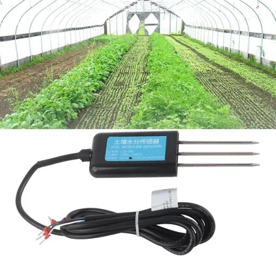 Productafbeelding van Waterdichte Bodemvochtsensor met 0-10 V Uitgang voor kas-, tuin- en Landbouwtoepassingen