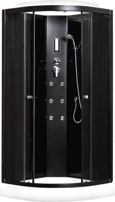 Produktbild von DUSCHTEMPEL FERTIGDUSCHE DUSCHKABINE GLAS KOMPLETTDUSCHE 80 X 80 cm Radio Led