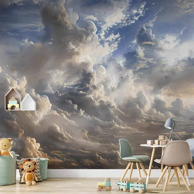 Produktbild von Vlies Fototapete - Golden Reflections on Clouds Foretelling Dusk 300x210 cm Muster b-H-10056-a-a