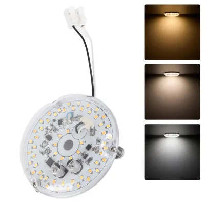 Image de 3,93 pouces LED lumière de ventilateur de plafond - AC 120V, 18W, 2000LM, dimmable, 3 températures de couleur, panneau lumineux magnétique LED Retrofit