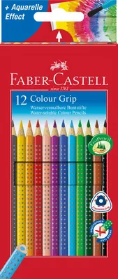 Image de FABER-CASTELL Crayon de couleur Colour Grip étui de 12 pièces