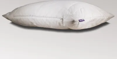 A white pillow on a white background.