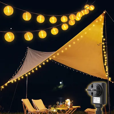 Obrázok produktu pre LED svetelný reťazec, 40 LED diód, napájanie 31 V, 8 režimov osvetlenia, teplá biela farba