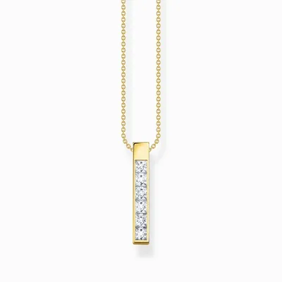 Produktbild von Thomas Sabo Damen Kette KE2113-414-14 Silber vergoldet Länge 45 cm