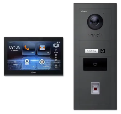 Produktbild von Goliath Premium IP GL-IPH140A.4 Video-Türsprechanlage, 1 Familie, 1× 10 Zoll Schwarz, Anthrazit, Unterputz