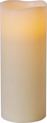 Produktbild von Best Season LED-Leuchtkerze mit Echtwachs, flackernd ca.25 x 10 cm,Timer, batteriebetr., w/w LED, 068-67