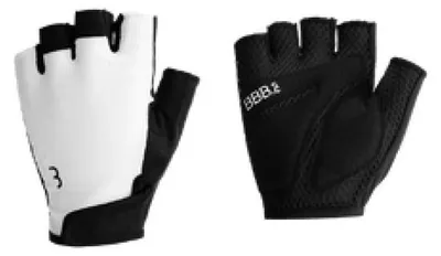 Obrázek produktu pro Rukavice BBB Cycling CoolSupport L, bílé, velikost L – prodyšné cyklistické rukavice.