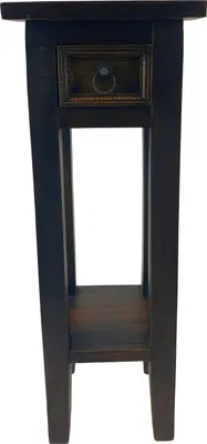 Produktbild von Beistelltisch Mahagoni Holz antik braun 25x25x66cm