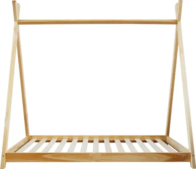 Immagine prodotto di Letto per bambini Rebecca Mobili, per materasso 80x160 in legno marrone