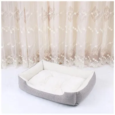 Immagine prodotto di Cuccia per cani, lavabile, color beige, taglia L (70x50x15 cm)
