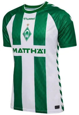 Image de Hummel Werder, maillot de foot pour hommes, saison 2026/2027, couleur vert, manches courtes