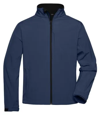 Obrázok produktu pre James and Nicholson – pánska softshellová bunda LT2586 (4XL) (námornícka modrá)