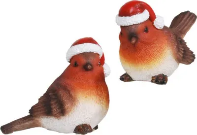 Produktbild von 2er Set Weihnachts Vögel 7cm