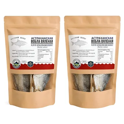 Produktbild von Russkiy Bereg Astrachaner Vobla Plötze gesalzen & gedörrt 1kg