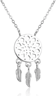 Imagen del producto de Collar de plata con atrapasueños, modelo AGS1151 / 60