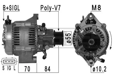 Immagine prodotto di Alternatore 120A