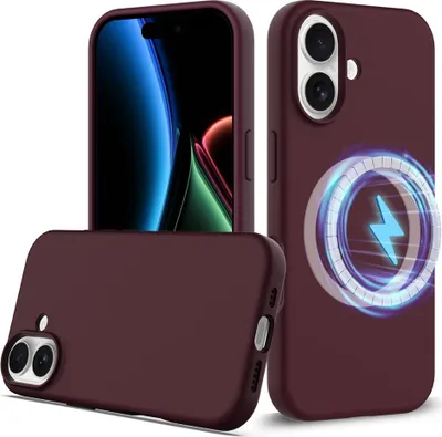 Produktbild von iPhone 17 Hülle - Coverup Liquid Colour Back Cover - MagSafe Compatible - Bordeaux