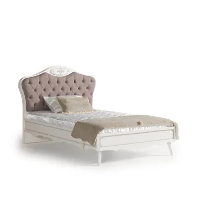 Produktbild von Bett Perla in Grau-Braun