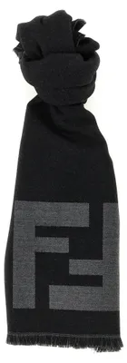 Image de Fendi écharpe en laine noir FXS407AWTZF1WWU