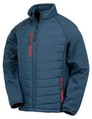 Produktbild von Result - "Compass" Softshelljacke für Damen LT726 (S) (Marineblau/Rot)