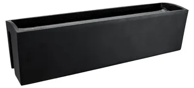 Produktbild von VIVANNO Balkonkasten Fiberglas BALKONA CLASSIC Kasten, Anthrazit matt - 80x19x21,50 cm