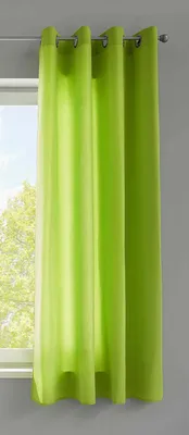 Produktbild von 1er Set Vorhänge Schal Ösen »Berlin« HxB 175x140 cm Apfelgrün Blickdicht Microsatin Lichtdurchlässig Uni Matt 20405N